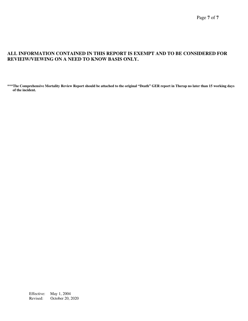 Regional Community Services Comprehensive Mortality Review - Alabama, Page 7