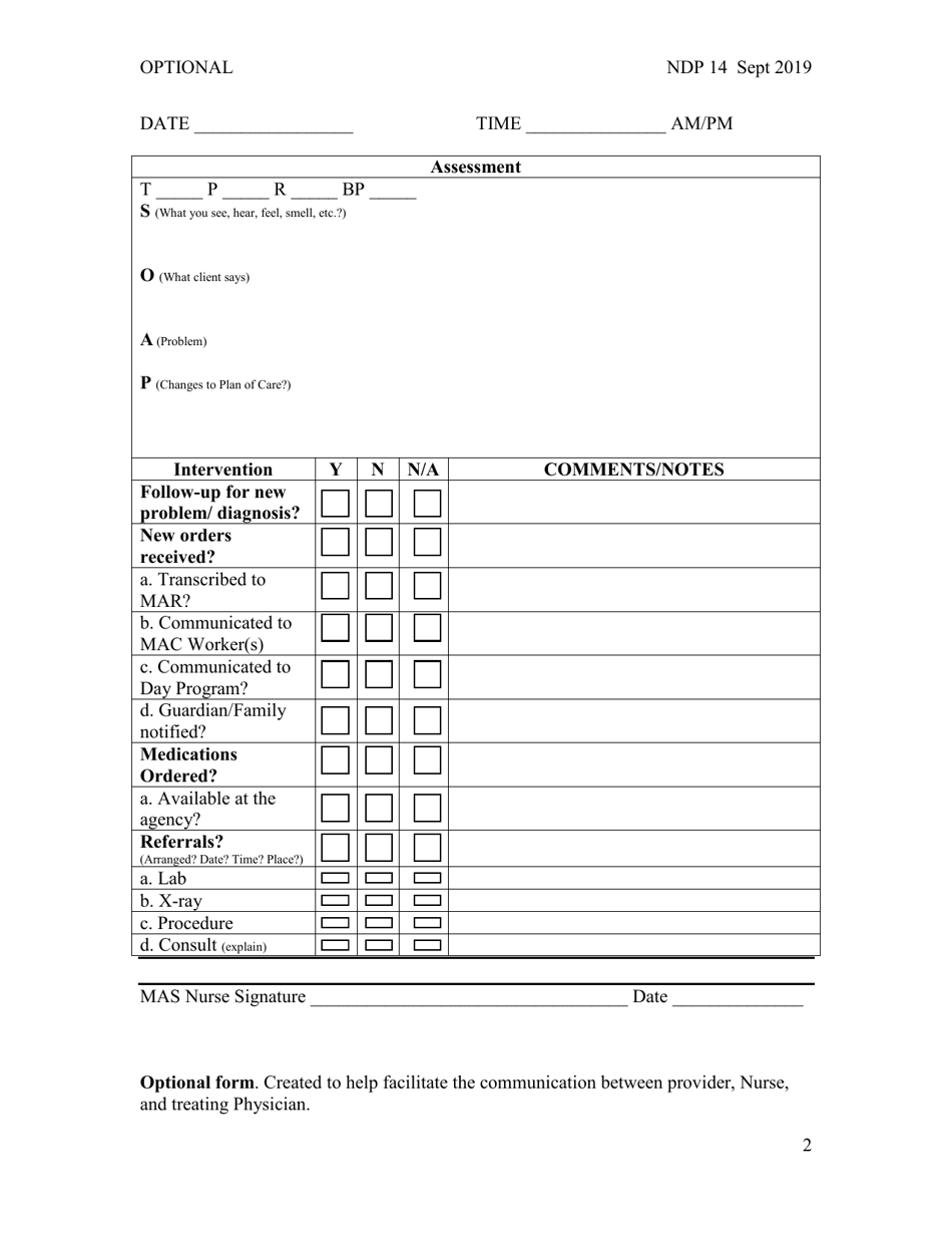Form NDP14 Health Care Practitioner (Hcp) Consultation Form - Alabama, Page 2
