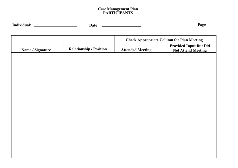 Individual / Family-Centered Assessment and Case Management Plan for Adults and Children - Alabama, Page 5