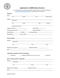 Application for Admh Autism Services - Alabama, Page 2