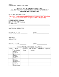 Form NDP13 Nurse Delegation Program Skills Check List - Alabama, Page 5