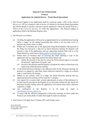 Document preview: Applications for Judicial Review - Parole Board Queensland - Queensland, Australia