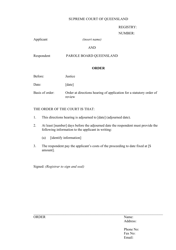 Applications for Judicial Review - Parole Board Queensland - Queensland, Australia, Page 3