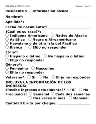 Formulario RAP-1002A-SLP Solicitud Manual Para El Programa De Asistencia De Emergencia Para El Alquiler (Letra Grande) - Arizona (Spanish), Page 11