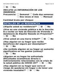 Formulario RAP-1002A-SLP Solicitud Manual Para El Programa De Asistencia De Emergencia Para El Alquiler (Letra Grande) - Arizona (Spanish), Page 3