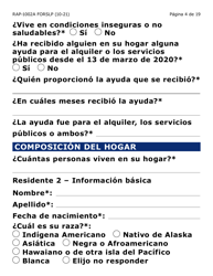 Formulario RAP-1002A-SLP Solicitud Manual Para El Programa De Asistencia De Emergencia Para El Alquiler (Letra Grande) - Arizona (Spanish), Page 4