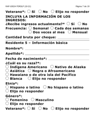 Formulario RAP-1002A-SLP Solicitud Manual Para El Programa De Asistencia De Emergencia Para El Alquiler (Letra Grande) - Arizona (Spanish), Page 7