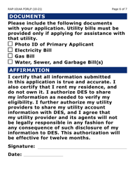 Form RAP-1014A-LP Utilities Only Application - Emergency Rental Assistance Program (Large Print) - Arizona, Page 6