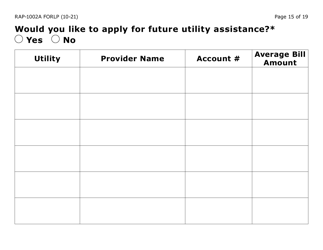 Form RAP-1002A-LP Emergency Rental Assistance Program Manual Application (Large Print) - Arizona, Page 15