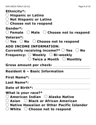 Form RAP-1002A-LP Emergency Rental Assistance Program Manual Application (Large Print) - Arizona, Page 8