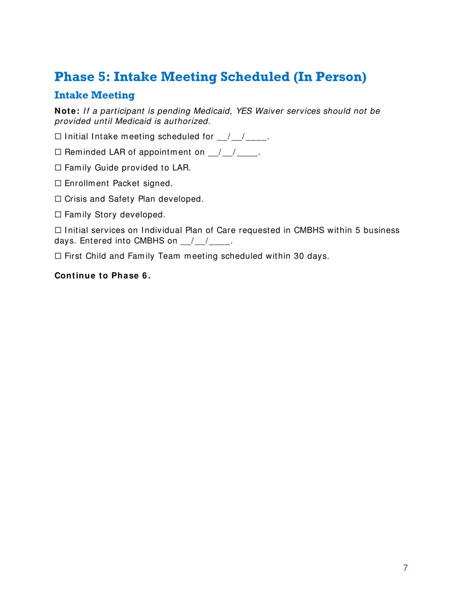 Appendix B Participant Forms - Youth Empowerment Services Waiver Providers - Texas, Page 10