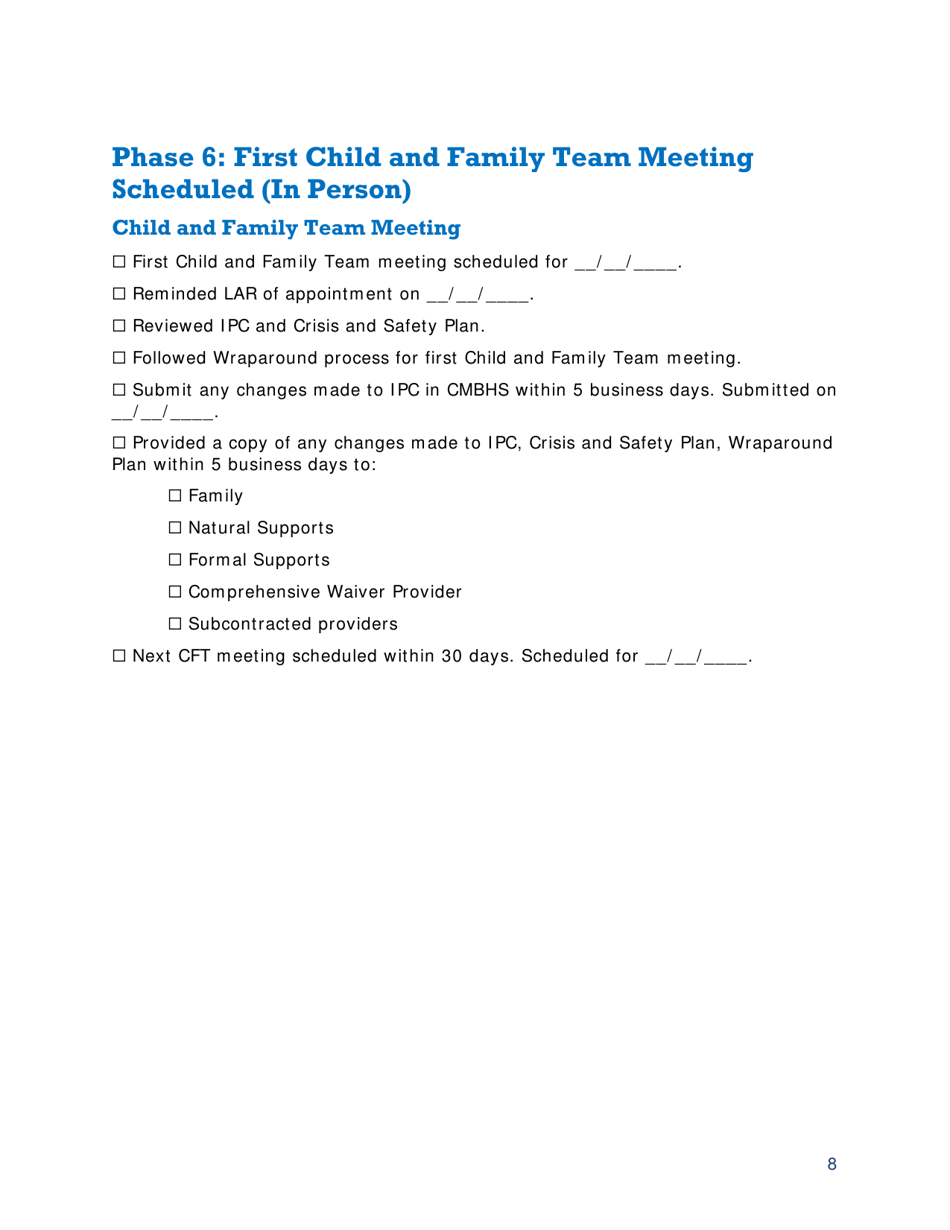 Appendix B Participant Forms - Youth Empowerment Services Waiver Providers - Texas, Page 11