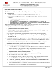 Approval of Architectural Plans and Specifications of a Health Care Institution - Arizona, Page 9