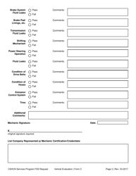 Form C Family Support Services Request - Vehicle Evaluation - Texas, Page 2