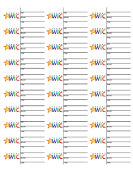 Document preview: Wic Non-leb Labels - Texas