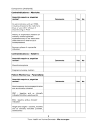 Medication Audit Checklist - Clomipramine (Anafranil) - Texas, Page 2
