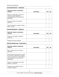 Medication Audit Checklist - Amoxapine (Asendin) - Texas, Page 2