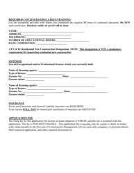 Home Inspector Renewal Application - Alabama, Page 3