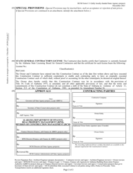 DCM Form C-5 Construction Contract - Fully Locally-Funded State Agency Project - Alabama, Page 2