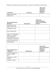 Medication Audit Checklist - Propranolol (Inderal), Atenolol (Tenormin), Metoprolol (Lopressor) - Texas, Page 2
