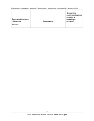 Medication Audit Checklist - Propranolol (Inderal), Atenolol (Tenormin), Metoprolol (Lopressor) - Texas, Page 3
