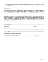 Physician Assistant Delegation Agreement - Arkansas, Page 4