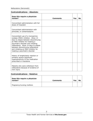 Medication Audit Checklist - Nefazodone (Serzone) - Texas, Page 2
