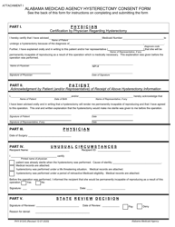 Document preview: Form PHY-81243 Hysterectomy Consent Form - Alabama