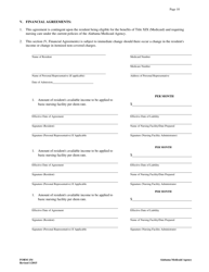 Form 154 Nursing Facility/Resident Agreement - Alabama, Page 10