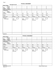 Form 172 Epsdt Child Health Medical Record - Alabama, Page 4
