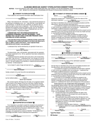 Document preview: Instructions for Form 193 Alabama Medicaid Agency Sterilization Consent Form - Alabama