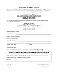 Document preview: Form 435 Nursing Facility Rate Request - Alabama
