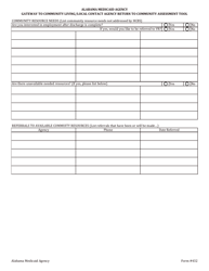 Form 432 Gateway to Community Living/Local Contact Agency Return to Community Assessment Tool - Alabama, Page 6