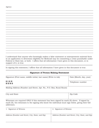 Form 234 Statement of Claimant or Other Person - Alabama, Page 2