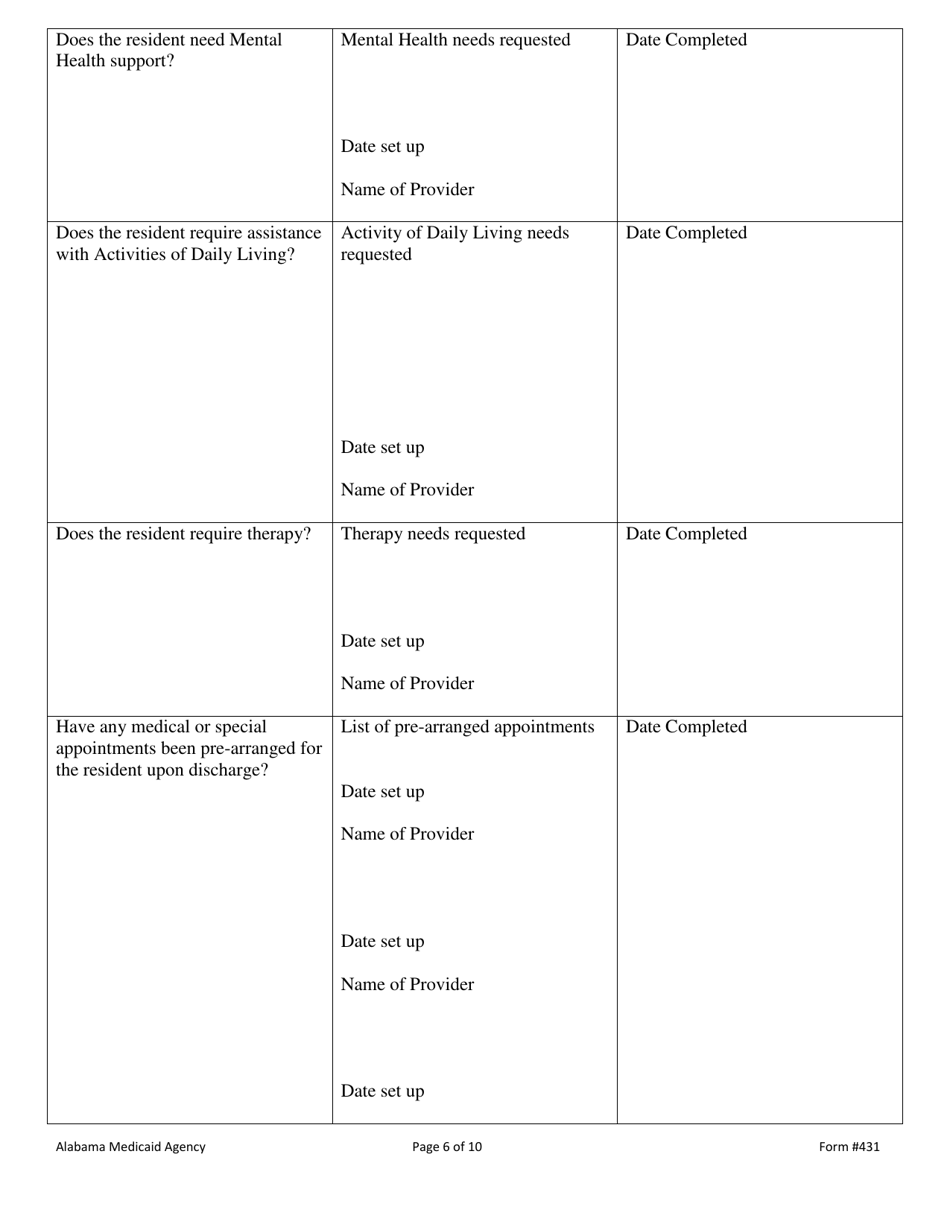 Form 431 - Fill Out, Sign Online and Download Printable PDF, Alabama ...