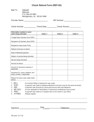 Form REF-02 &quot;Check Refund Form&quot; - Alabama