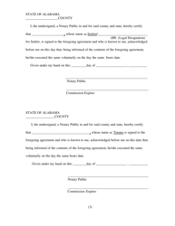 Form 262 Medicaid Agency Approved Qualifying Income Trust Form - Alabama, Page 6