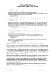 Document preview: Synagis Prior Authorization Criteria - Alabama