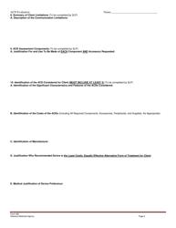 Form 480 Augmentative Communication Device Evaluation Report Form - Alabama, Page 6