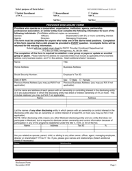 Provider Disclosure Form - Alabama