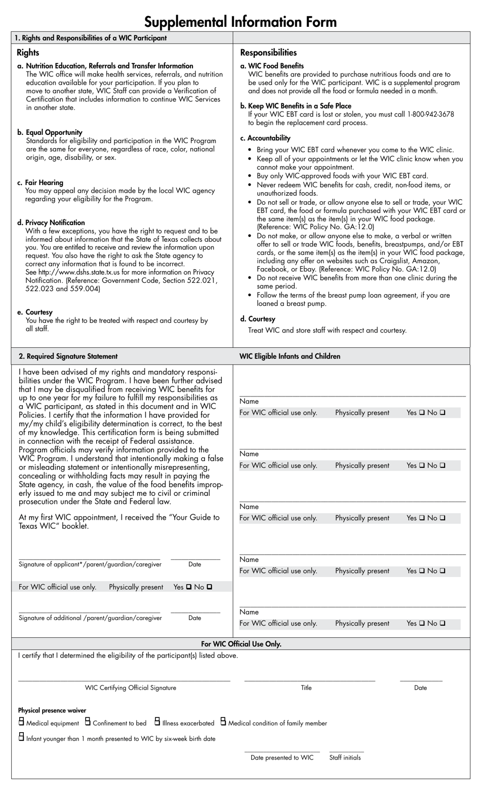 Form Wic 35 1 Fill Out Sign Online And Download Fillable Pdf Texas Templateroller 9741