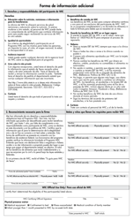 Formulario WIC-35-1A Forma De Informacion Adicional - Texas (Spanish)