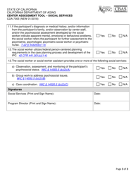 Form CDA7005 Center Assessment Tool - Social Services - California, Page 3