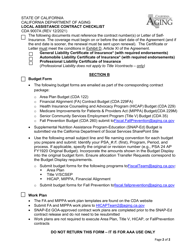 Form CDA9007A Local Assistance Contract Checklist - California, Page 2