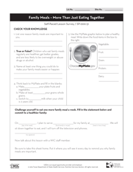 Form SP-000-51 Self-paced Lesson - Family Meals - More Than Just Eating Together - Texas, Page 4