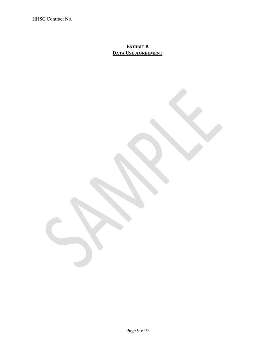 Memorandum of Understanding and Agreement for Medicaid Eligibility of Individiuals Confined in County Jails - Sample - Texas, Page 9