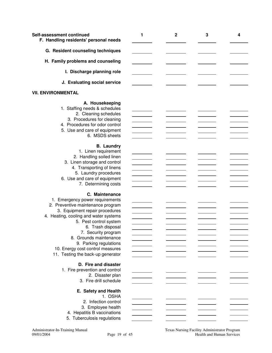Administrator-In-training Internship Manual - Texas, Page 20