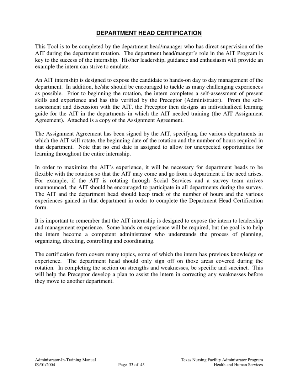 Administrator-In-training Internship Manual - Texas, Page 34
