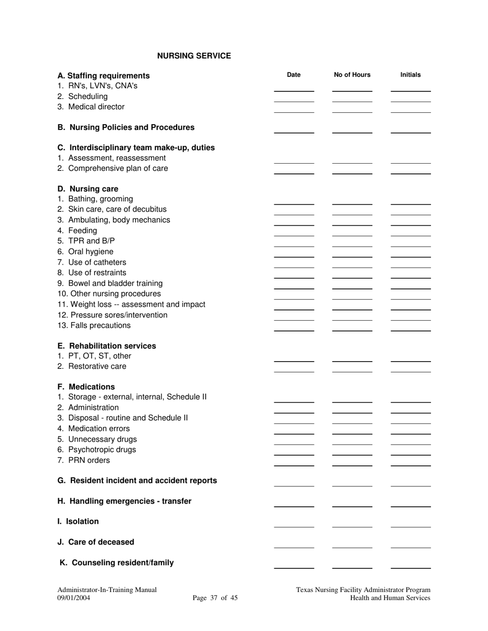 Administrator-In-training Internship Manual - Texas, Page 38