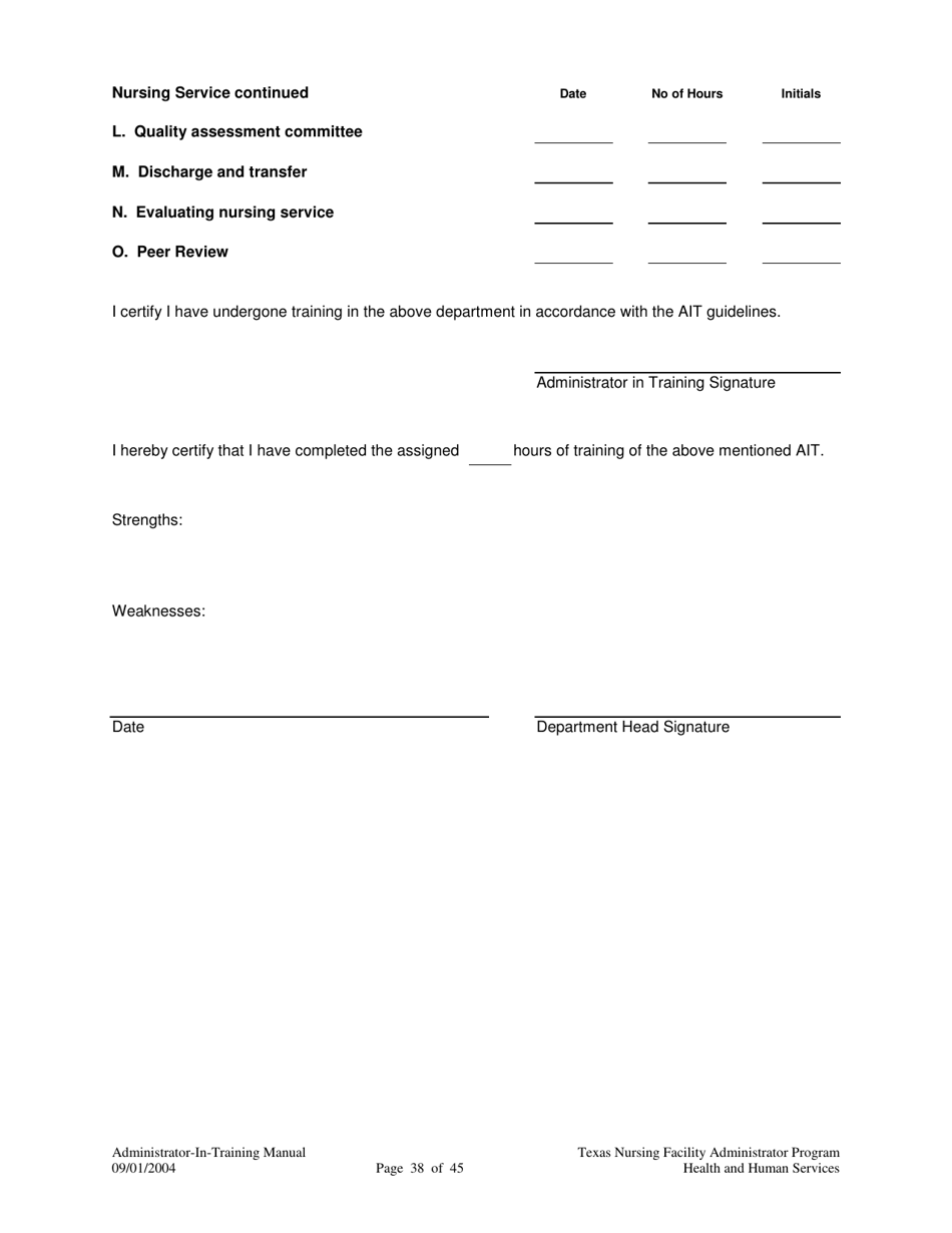 Administrator-In-training Internship Manual - Texas, Page 39